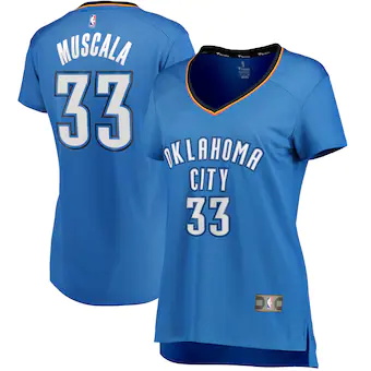 womens fanatics branded mike muscala blue oklahoma city thu-268